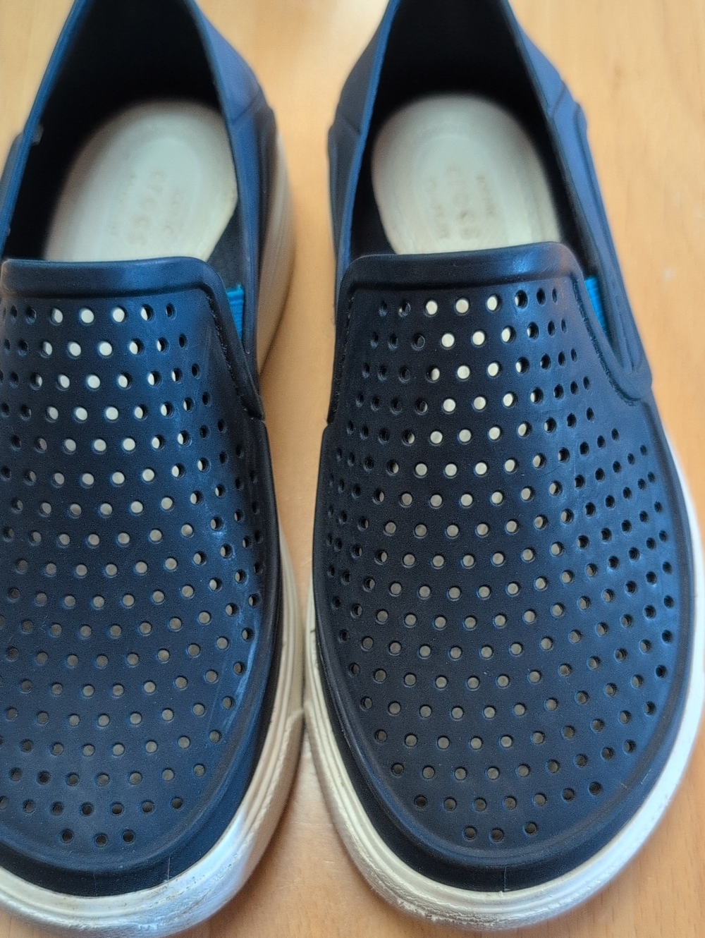 CROCS Kids Navy Perforated Slip-On